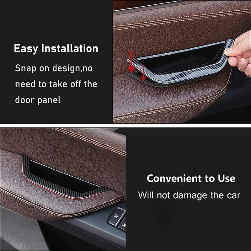 Interior Door Handle Pull Cover For BMW X3 X4 F25 F26