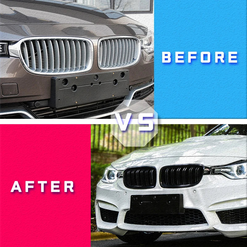 Gloss Black Kidney Front Grille For BMW 3 Series F30 F31