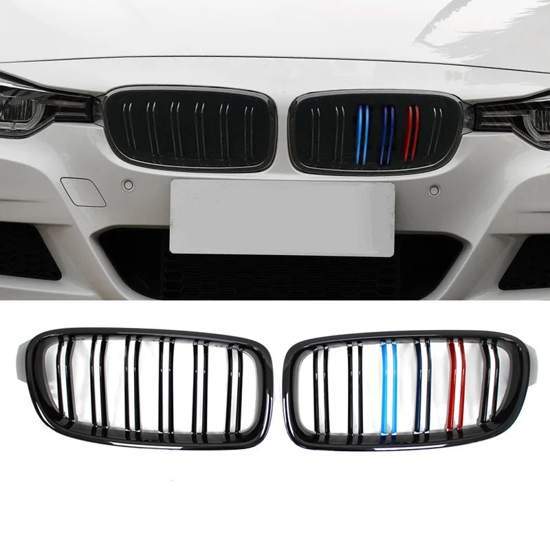 Gloss Black Kidney Front Grille For BMW 3 Series F30 F31