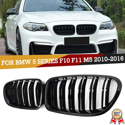 Dual Slat Front Kidney Grille For BMW 5 Series F10 F11