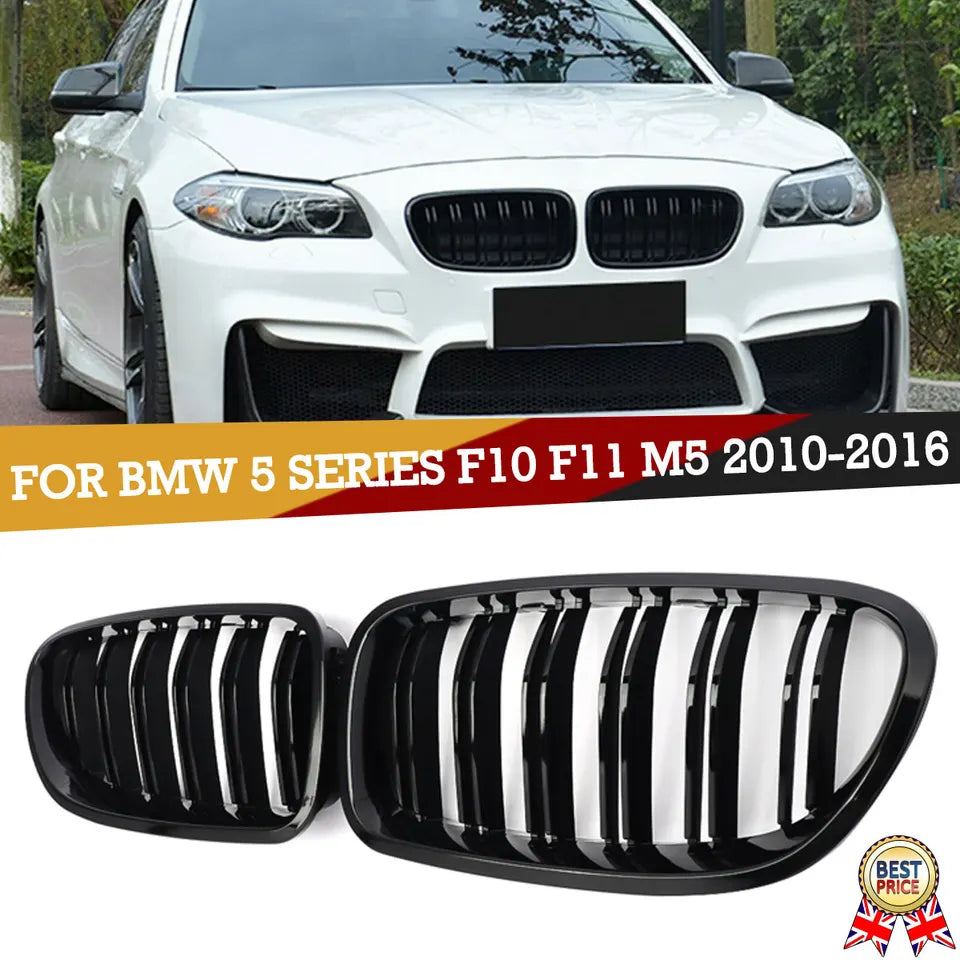 Dual Slat Front Kidney Grille For BMW 5 Series F10 F11